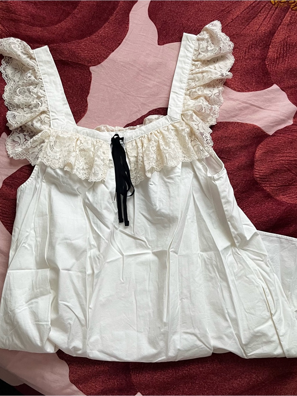 Kimchi Blue Lace Trim White Dress - Picture 2 of 4